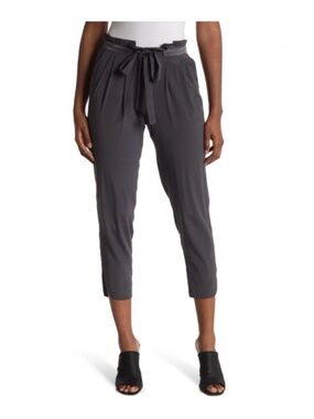 Ramy Brook
Allyn Silk Cropped Pants in Dark Grey